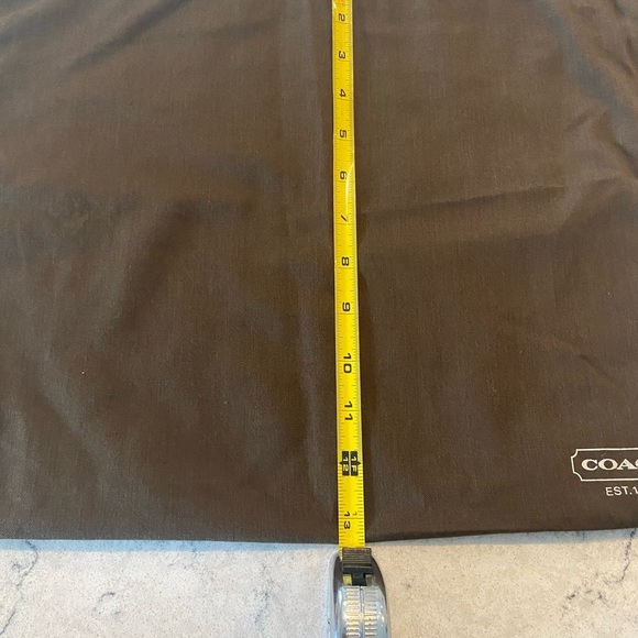 Coach Vintage Dust Bag Brown with Red Stitching 13.5x16 - Picture 5 of 6